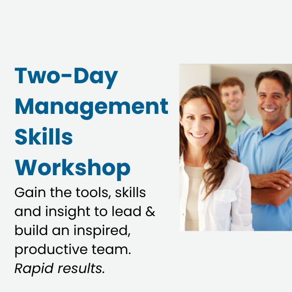 Managers at training workshop