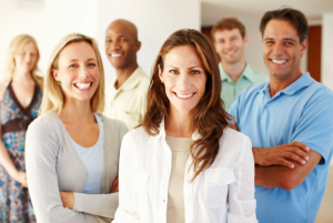 Group of emerging managers and leaders