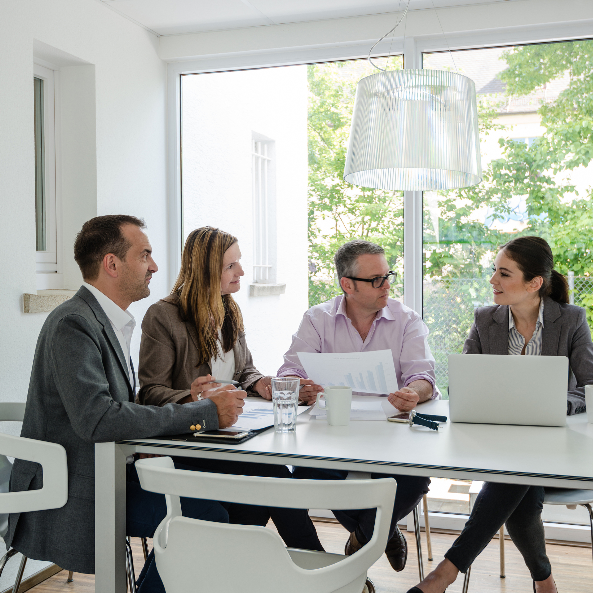 Executive team meeting in action